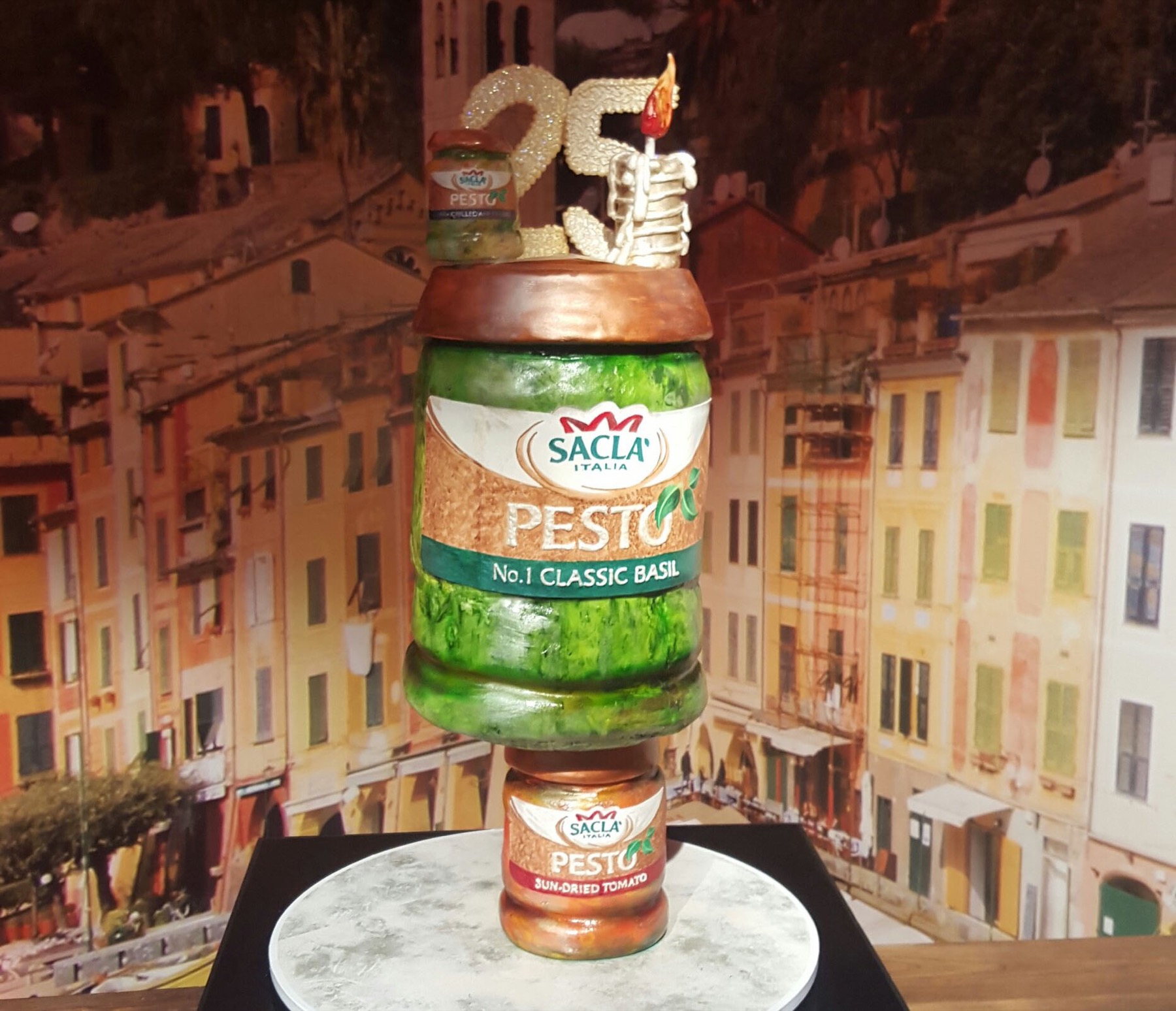 Gravity Defying Sacla Pesto Cake